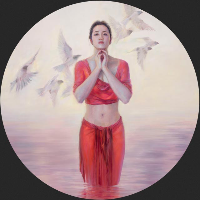 Jia Lu Rebirth oil on canvas